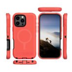 Defender Magnetic Magsafe for iPhone 16 Pro Red & Black - Image 2