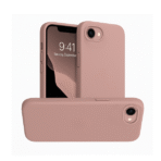Silicon.Apple Logo Case For iPhone-16E/17E–Pink