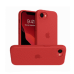 Silicon.Apple Logo Case For iPhone-16E/17E–Red - Image 2
