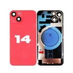Back Glass with Wireless MagSafe Magnet for iPhone 14 Premium (Red)
