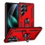 Elegant Hybrid Case for Samsung S25 Ultra Red