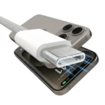 Type C-Type C Cell Fashion USA Super-Fast Charging Data Cable (Fiber 10ft) - Image 3