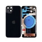 Back Glass with Wireless MagSafe Magnet for iPhone 14 Premium (BLACK) - Image 2