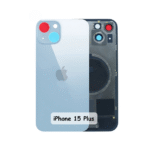 Back Glass with Wireless MagSafe Magnet for iPhone 15 Plus- Premium (Blue) - Image 2