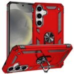 Elegant Hybrid Case for Samsung S25/S24 Red
