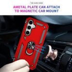 Elegant Hybrid Case for Samsung S25/S24 Red - Image 2