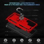 Elegant Hybrid Case for Samsung S25 Ultra Red - Image 6