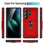 Elegant Hybrid Case for Samsung S25 Ultra Red - Image 7