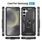 Elegant Hybrid Case for Samsung S25/S24 Black - Image 5