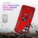 Elegant Hybrid Case for Samsung S25/S24 Red - Image 6