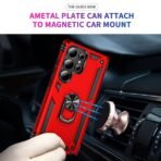 Elegant Hybrid Case for Samsung S25 Ultra Red - Image 2