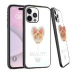 Candy Butterfly Ring Case For iPhone=14 ProMax=White