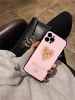 Candy Butterfly Ring Case For iPhone=13/15/14 =Pink - Image 2