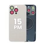 Back Glass with Wireless MagSafe Magnet for iPhone 15 Pro Max(Natural)premium