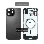 Back Glass with Wireless MagSafe Magnet for iPhone 16promax(BLACK Titanium)premium