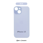 Back Glass with Wireless MagSafe Magnet for iPhone 15 Premium (Blue) - Image 2