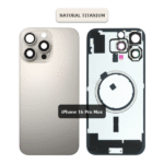 Back Glass with Wireless MagSafe Magnet for iPhone 16promax(Natural titanium)premium