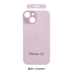 Back Glass with Wireless MagSafe Magnet for iPhone 15 Premium (Pink) - Image 2