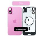 Back Glass with Wireless MagSafe Magnet for iPhone 16plus(Pink)premium - Image 2