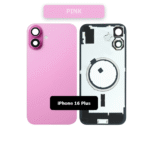 Back Glass with Wireless MagSafe Magnet for iPhone 16plus(Pink)premium