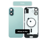 Back Glass with Wireless MagSafe Magnet for iPhone 16plus(Teal)premium