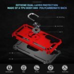 Elegant Hybrid Case for Samsung S25/S24 Red - Image 7
