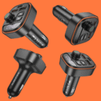 Borophone Car FM Transmitter, Combo Charger, Bluetooth MP3 music player - Image 4