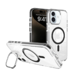 Leo Magsafe case camera stand For iPhone-14Plus/15Plus=(Black)