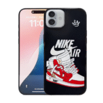 3D Air JD Shoe Case for iPhone 16 Plus - Black - Image 2