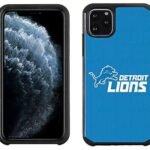 NFL Licensed Detroit Lions Blue Textured Sports Case for iPhone 12 /12 Pro