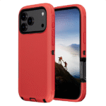 Defender Magnetic Megsafe With Belt Clip for iPhone 17 -Red