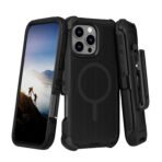 Defender Magnetic Megsafe With Belt Clip for iPhone-12/12Pro-Black