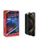 Tempered Glass Full Coverage Premium for iPhone 17 Pro Max (Privacy)(10Pcs Pack)