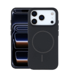 Silicon.Apple Logo Magsafe Case For Iphone-16 Pro Max – Black