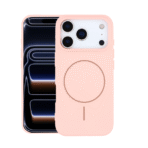 Silicon.Appale Logo Case with Magsafe For iPhone 17 - Pink