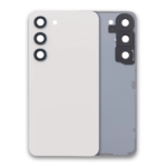 Back Glass with Camera Lens and Adhesive for Samsung Galaxy S23 Plus (White)