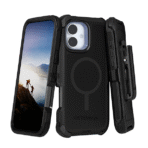 Defender Magnetic Megsafe With Belt Clip for iPhone-12/12Pro-Black - Image 2