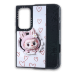 3D.Labubo case magsafe for Samsung Galaxy=S26 Plus (White/Pink)