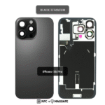 Back Glass with Wireless (NFC) and MagSafe Magnet for iPhone 16 Pro (Black Titanium)