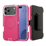 Defender Magnetic Megsafe With Belt Clip for Samsung S25 Ultra – Pink