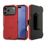 Defender Magnetic Megsafe With Belt Clip for Samsung S25 Ultra – Red