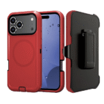 Defender Magnetic Megsafe with Belt Clip for Samsung S24 Ultra – Red