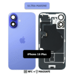 Back Glass with Wireless (NFC) and MagSafe Magnet for iPhone 16plus (Ultra Marine) Premium - Image 2