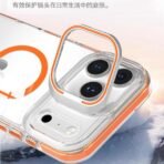 Leo Magsafe case For camera kick stand iPhone=17 Pro Max(Orange) - Image 3