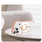 Leo Magsafe case For camera kick stand iPhone=17 Pro Max(Orange) - Image 4