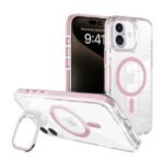 Leo Magsafe case For camera kick stand iPhone=17 Pro(Pink)