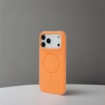 Silicon.Appale Logo Case with Magsafe For iPhone 17 Pro – Orange - Image 2