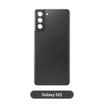 Back Glass with Camera Lens and Adhesive for Samsung Galaxy S21 Phantom Gray
