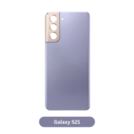 Back Glass with Camera Lens and Adhesive for Samsung Galaxy S21 Phantom Violet