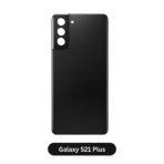 Back Glass with Camera Lens and Adhesive for Samsung Galaxy S21 Plus Phantom Black